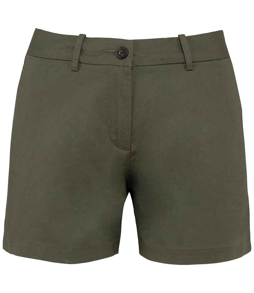 Native Spirit Ladies Chino Shorts - Organic Khaki
