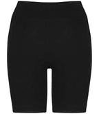 Native Spirit Ladies Ribbed Shorts - Black