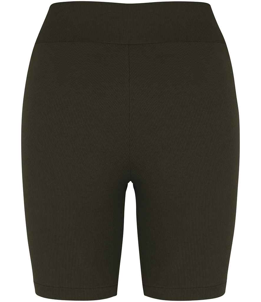 Native Spirit Ladies Ribbed Shorts - Organic Khaki