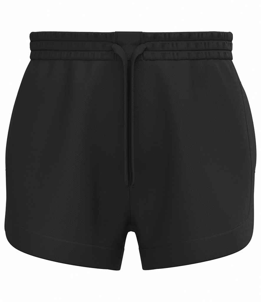 Native Spirit Ladies French Terry Shorts - Black
