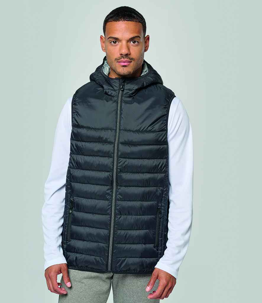 Proact Hooded Padded Bodywarmer - Black