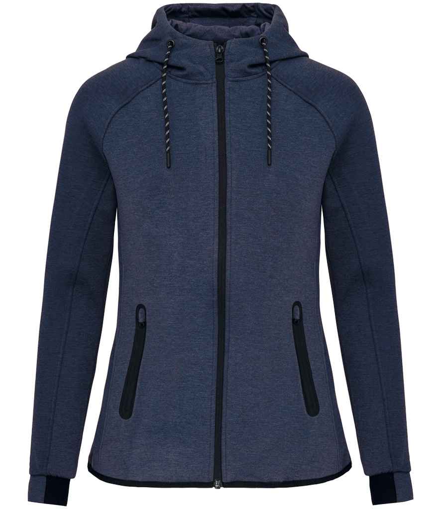Proact Ladies Performance Hooded Jacket - French Navy Heather