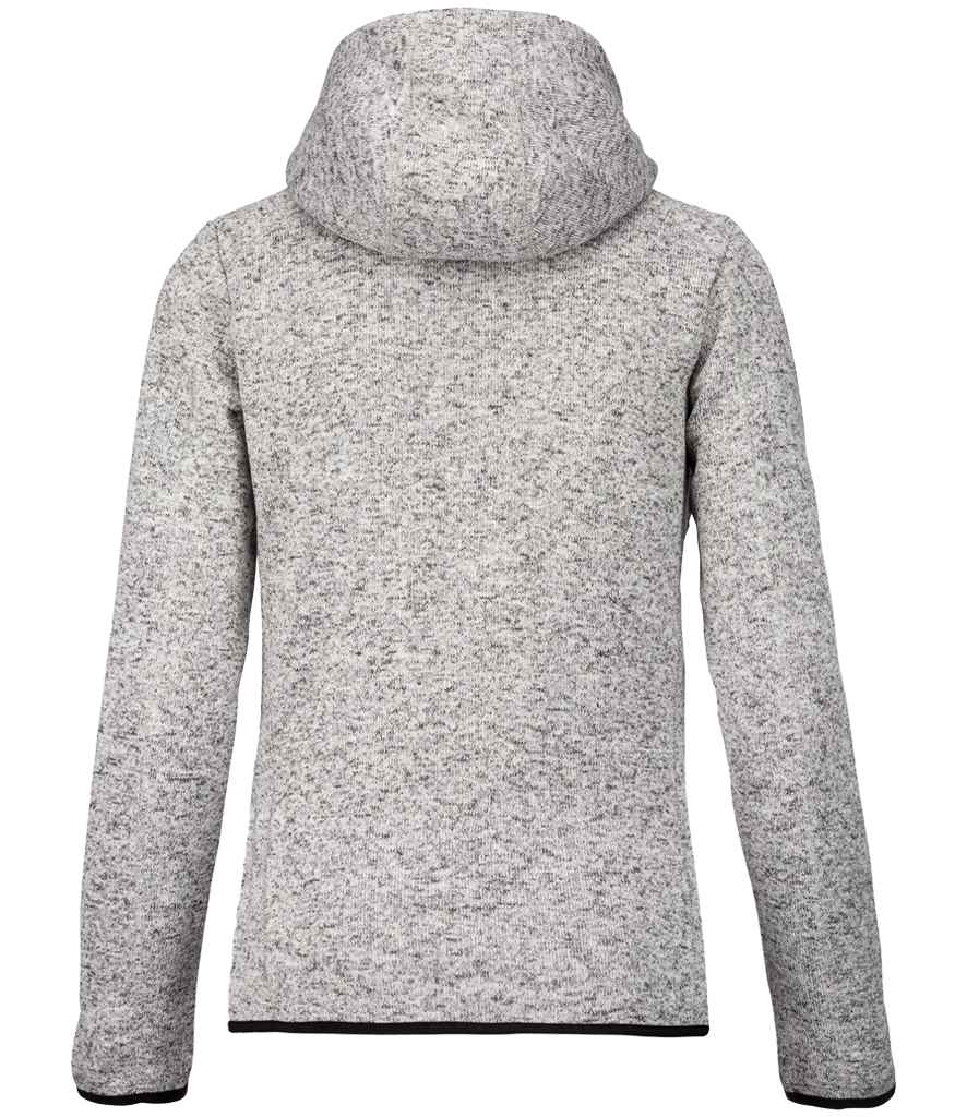Proact Ladies Heather Hooded Jacket - Light Grey Melange