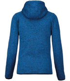 Proact Ladies Heather Hooded Jacket - Light Royal Blue Melange