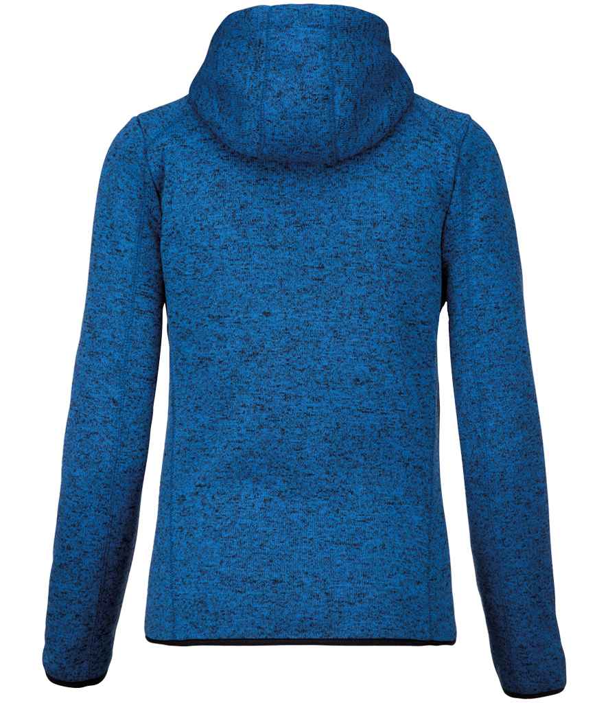 Proact Ladies Heather Hooded Jacket - Light Royal Blue Melange