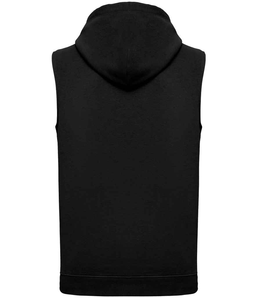 Proact Unisex Sleeveless Hoodie - Black