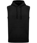Proact Unisex Sleeveless Hoodie - Black