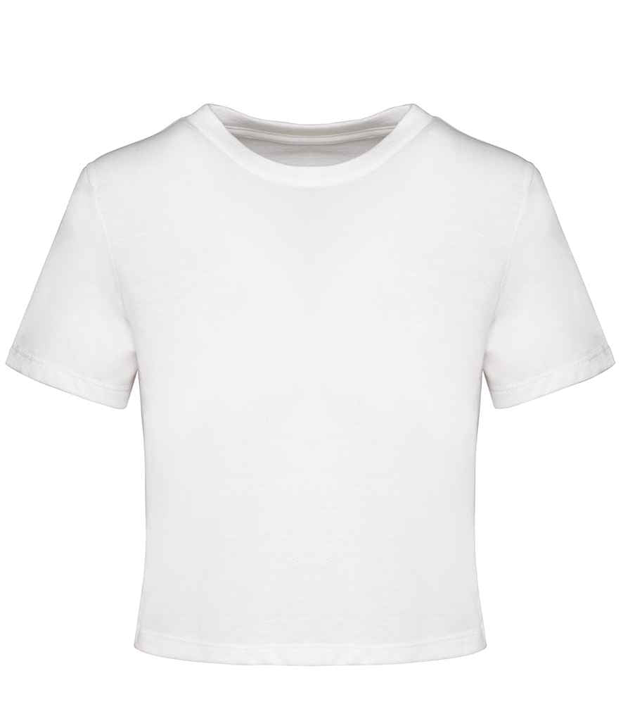 Proact Ladies Triblend Crop Top - White