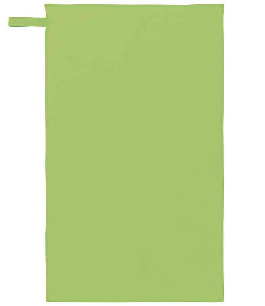 Proact 70 x 120 Microfibre Sports Towel - Lime Green