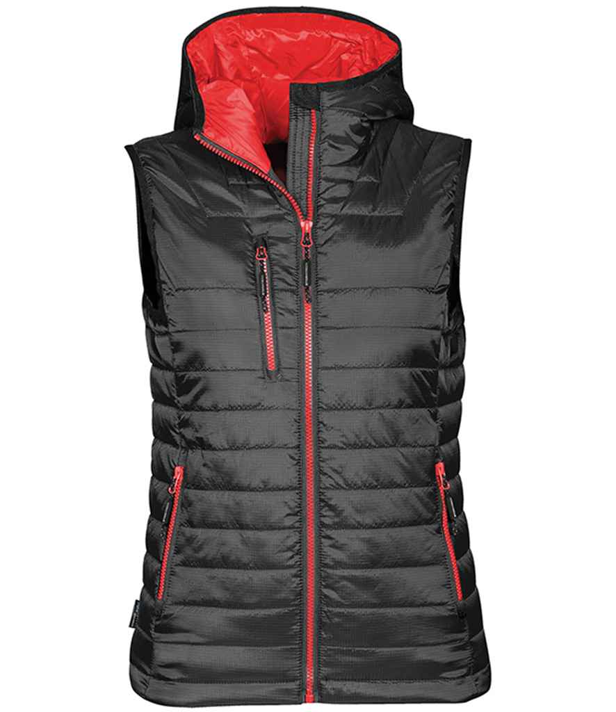 Stormtech Ladies Gravity Bodywarmer - Black/True Red