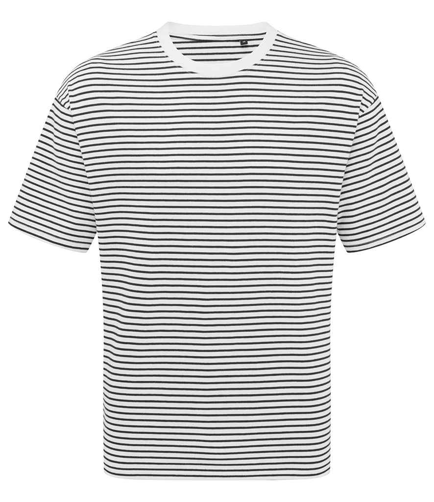 Premier Unisex Utility 2.0 Oversized T-Shirt - Black/White Stripe