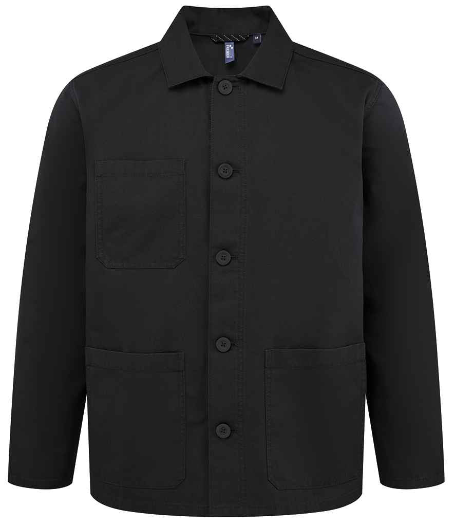 Premier Unisex Utility 2.0 Chore Jacket - Stay Black