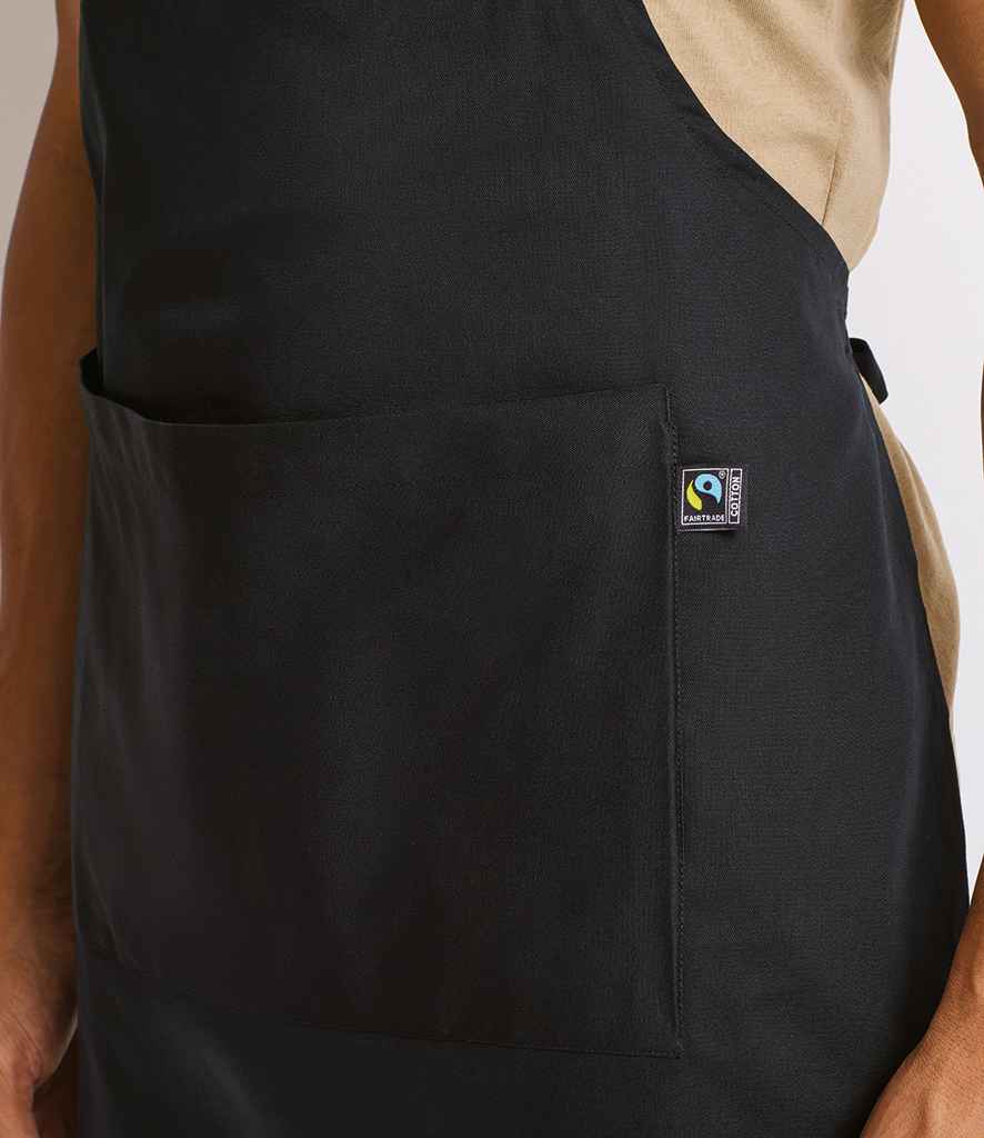 Premier Fairtrade Organic Cotton Bib Apron - Black