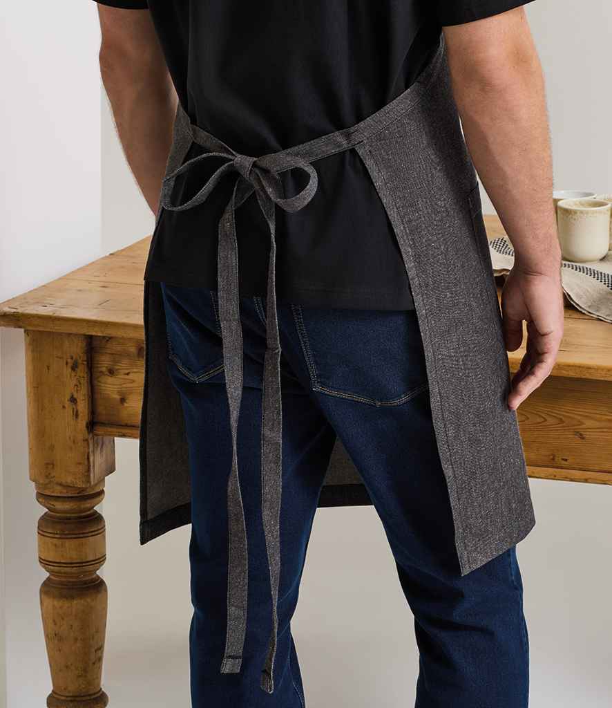 Premier Fairtrade Organic Cotton Denim Bib Apron - Black Denim