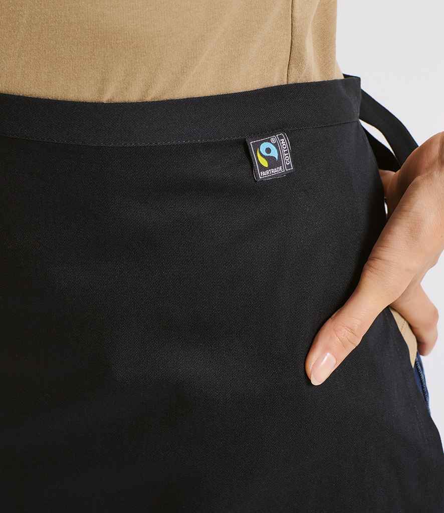 Premier Fairtrade Organic Cotton Waist Apron - Black