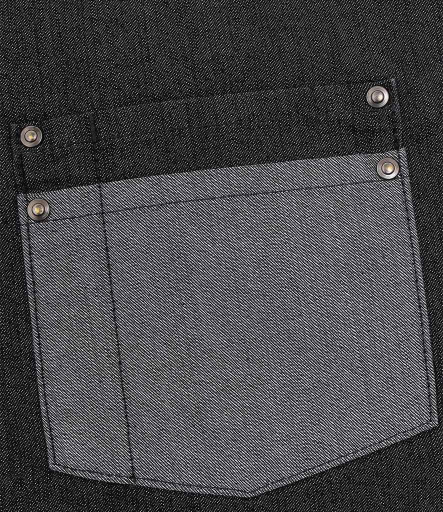 Premier Domain Bib Apron - Black Denim
