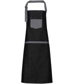 Premier Domain Bib Apron - Black Denim