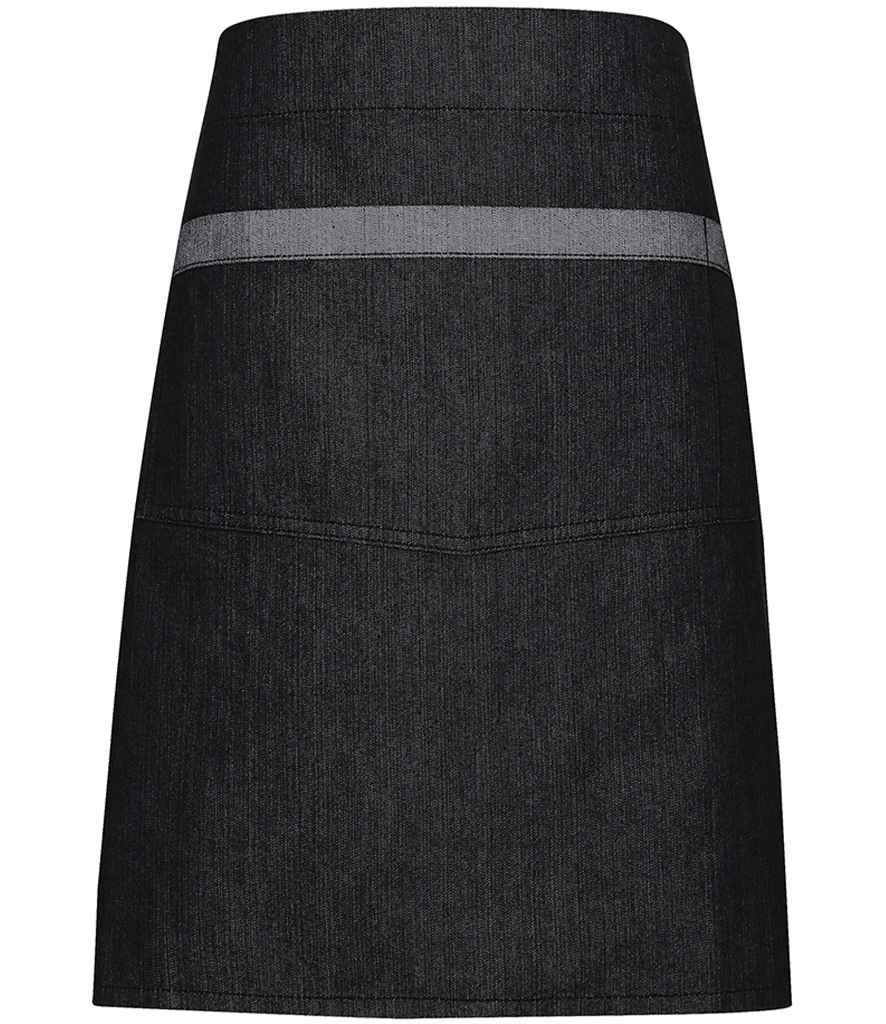 Premier Domain Waist Apron - Black Denim