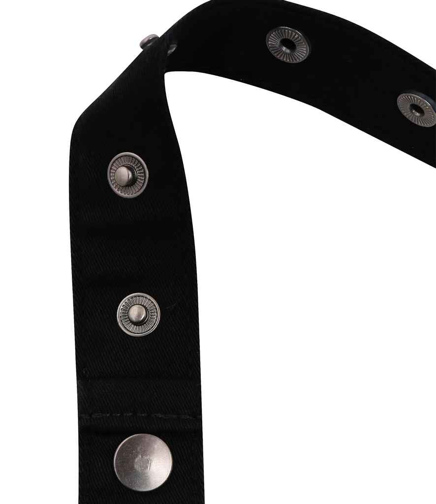 Premier Cotton Chino Bib Apron - Black