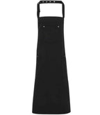 Premier Cotton Chino Bib Apron - Black