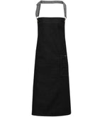 Premier District Bib Apron - Black Denim