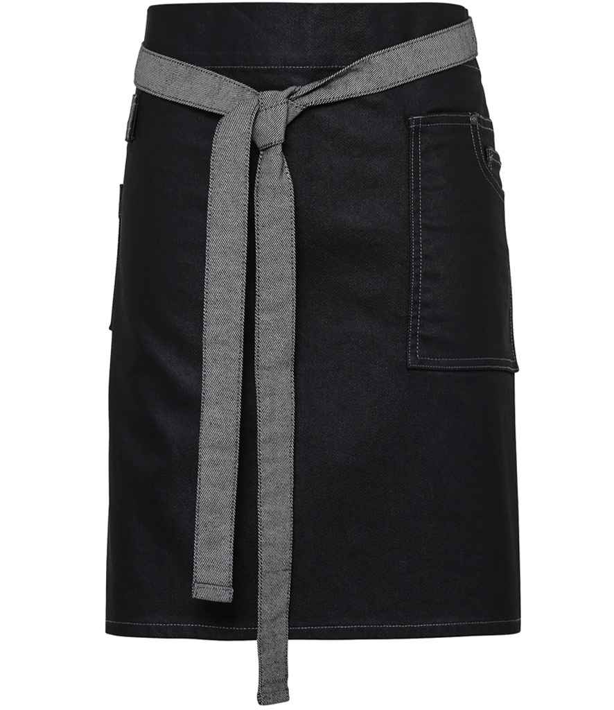 Premier Division Waist Apron - Black Denim