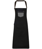 Premier Division Bib Apron - Black Denim