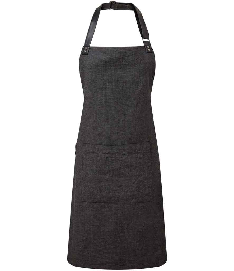 Premier Annex Oxford Bib Apron - Black