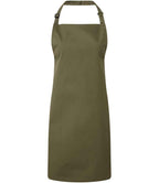 Premier 'Colours' Bib Apron - Olive Green