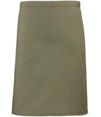 Premier 'Colours' Mid Length Apron - Olive Green