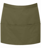 Premier 'Colours' 3 Pocket Apron - Olive Green