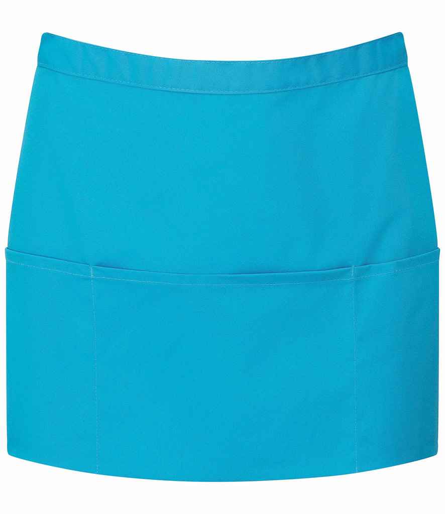 Premier 'Colours' 3 Pocket Apron - Turquoise Blue