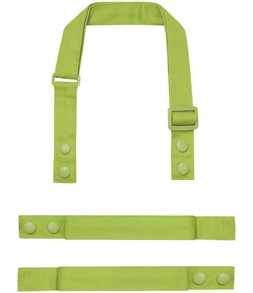 Premier Swap and Pop Customisable Apron Straps - Lime Green