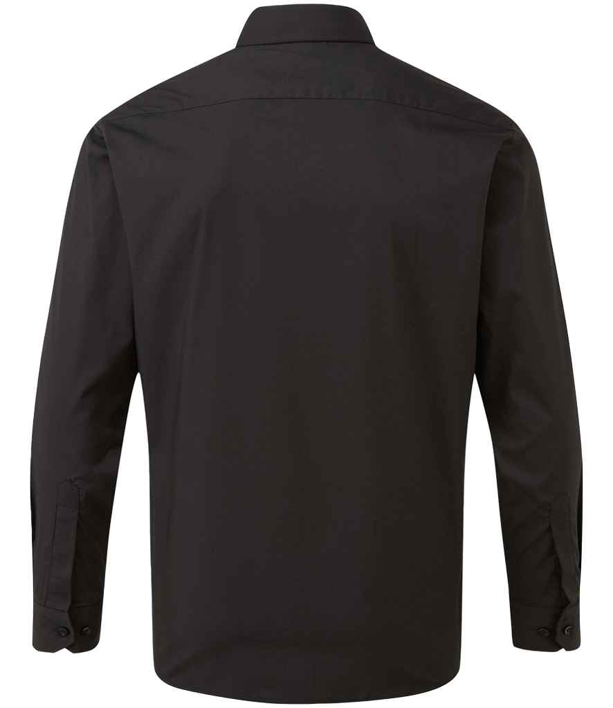 Premier Long Sleeve Poplin Shirt - Black