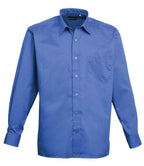 Premier Long Sleeve Poplin Shirt - Royal Blue