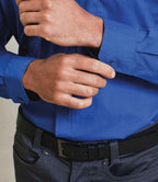 Premier Long Sleeve Poplin Shirt - Royal Blue