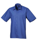 Premier Short Sleeve Poplin Shirt - Royal Blue