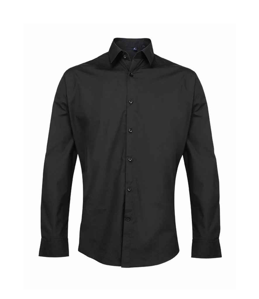 Premier Supreme Long Sleeve Poplin Shirt - Black