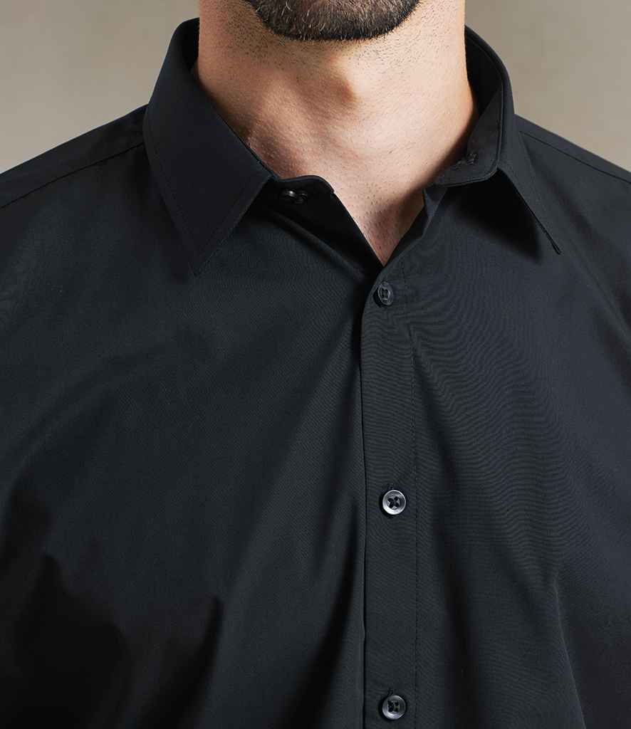 Premier Supreme Short Sleeve Poplin Shirt - Black