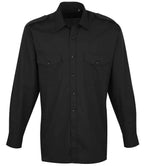 Premier Long Sleeve Pilot Shirt - Black