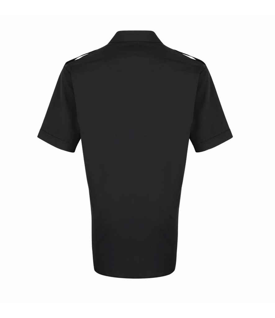 Premier Short Sleeve Pilot Shirt - Black