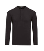 Premier Long John Roll Sleeve T-Shirt - Black