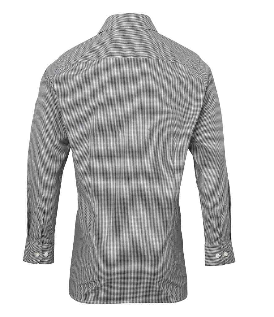 Premier Gingham Long Sleeve Shirt - Black/White