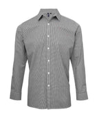 Premier Gingham Long Sleeve Shirt - Black/White