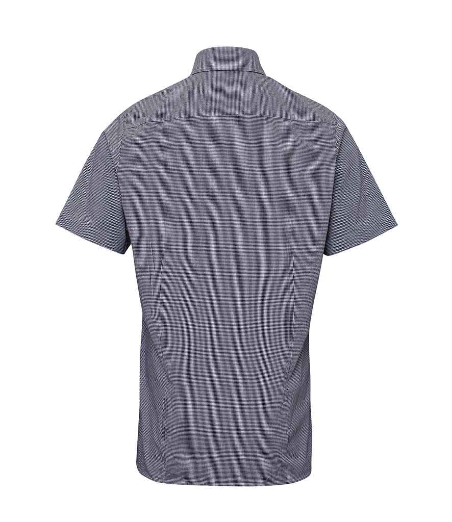 Premier Gingham Short Sleeve Shirt - Black/White