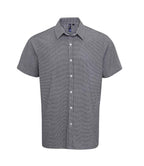 Premier Gingham Short Sleeve Shirt - Black/White