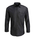 Premier Jeans Stitch Denim Shirt - Black Denim