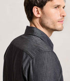 Premier Jeans Stitch Denim Shirt - Black Denim
