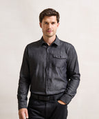 Jeans stitch denim shirt