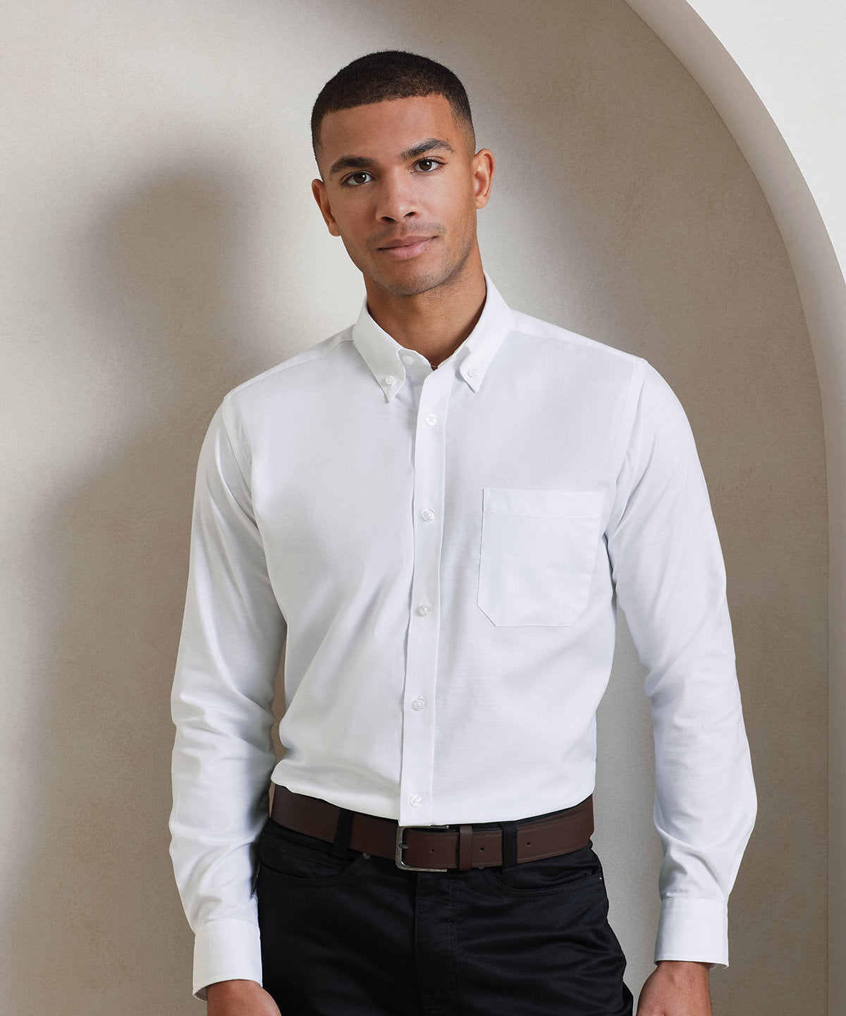 Signature Oxford long sleeve shirt